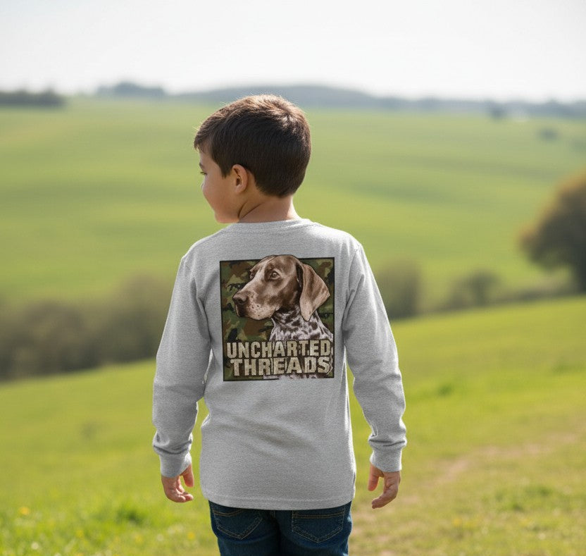 Youth Pointer Camo LS Tee