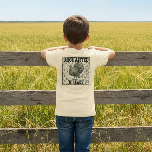 Youth Turkey Print SS Tee