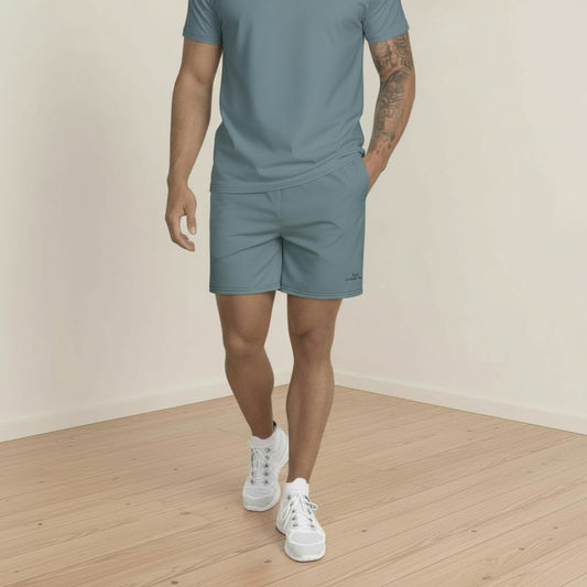 Gothic Blue Athletic Long Shorts