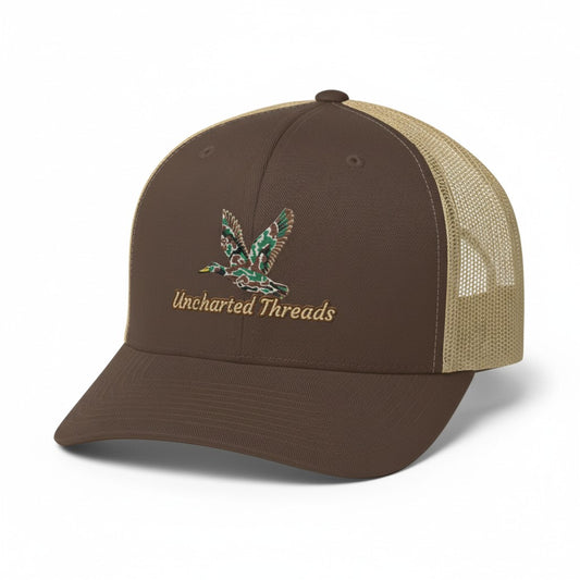 Embroidered Flying Mallard Trucker Cap