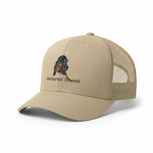 Embroidered Lab Pheasant Trucker Cap