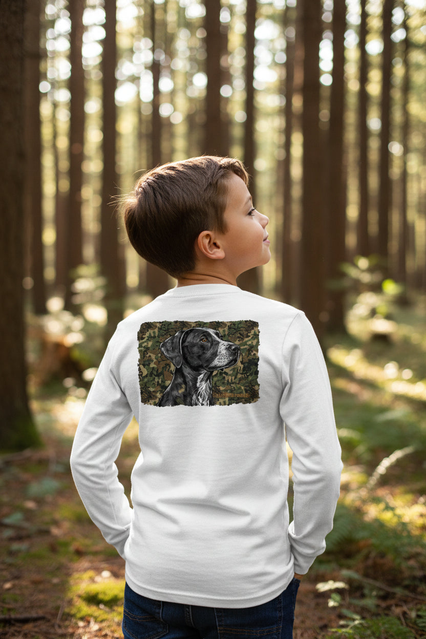Youth Black Pointer LS Tee
