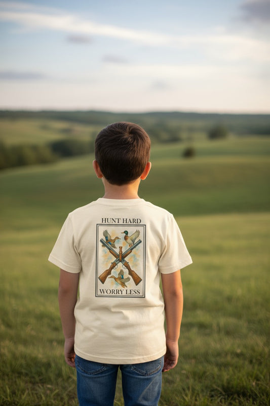 Youth Hunt Hard Worry Less SS Tee